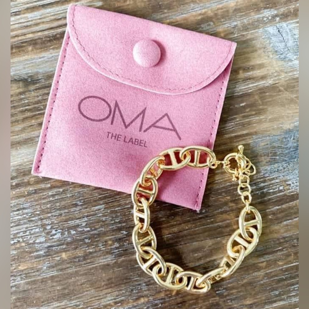 OMA the Label NWT The Abuja Gold Link Bracelet